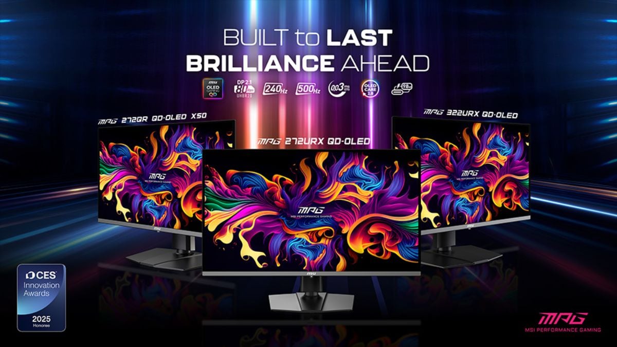 MSI Unveils 2025 Lineup of Monitors With Up to 600Hz Refresh Rate Ahead of CES 2025