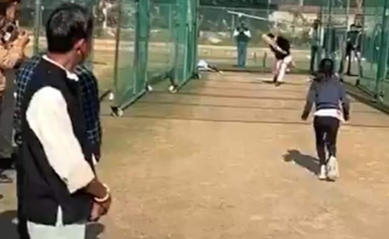 Watch: 12-Year-Old Sushila Meena, Who Impressed Sachin Tendulkar, Clean Bowls Rajyavardhan Rathore