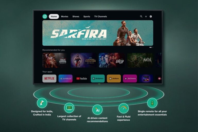 JioTele OS Smart TV Operating System With AI-Powered Content Recommendations Launched